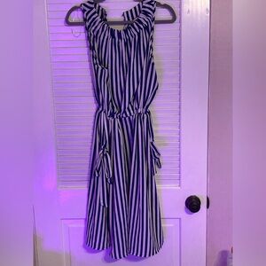 Juicy Couture XXL Nautical Cinched Sleeveless Womens Dress Boat Cruise Wear New